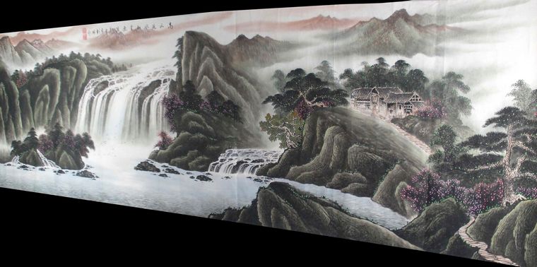小丈二山水畫